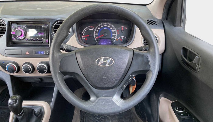 2015 Hyundai Grand i10 MAGNA 1.2 KAPPA VTVT, Petrol, Manual, 39,630 km, Steering Wheel Close Up