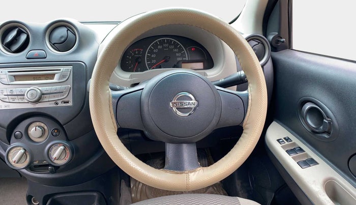 2013 Nissan Micra Active XV, Petrol, Manual, 1,01,441 km, Steering Wheel Close Up