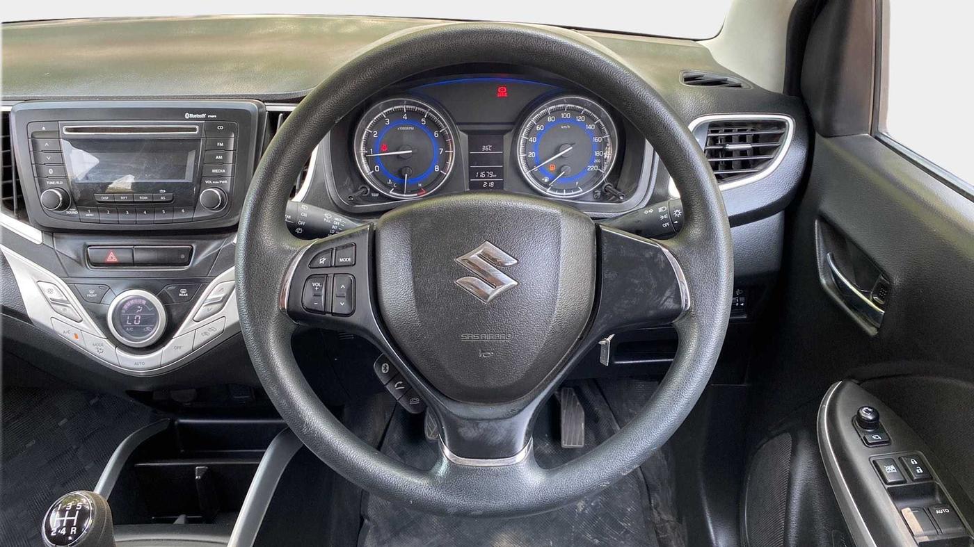 2017 Maruti Baleno DELTA PETROL 1.2, Petrol, Manual, 11,674 km, Steering Wheel Close Up