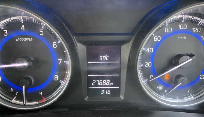 2017 Maruti Baleno DELTA PETROL 1.2, Petrol, Manual, 27,684 km, Odometer Image