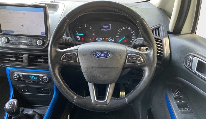 2018 Ford Ecosport TITANIUM 1.5L SIGNATURE EDITION (SUNROOF) DIESEL, Diesel, Manual, 1,15,367 km, Steering Wheel Close Up