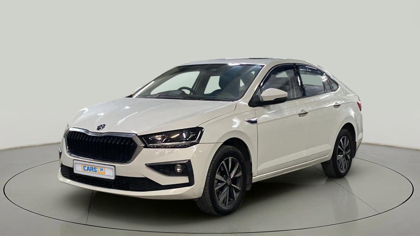 2022 Skoda SLAVIA STYLE 1.5L TSI DSG, Petrol, Automatic, 5,481 km, Left Front Diagonal