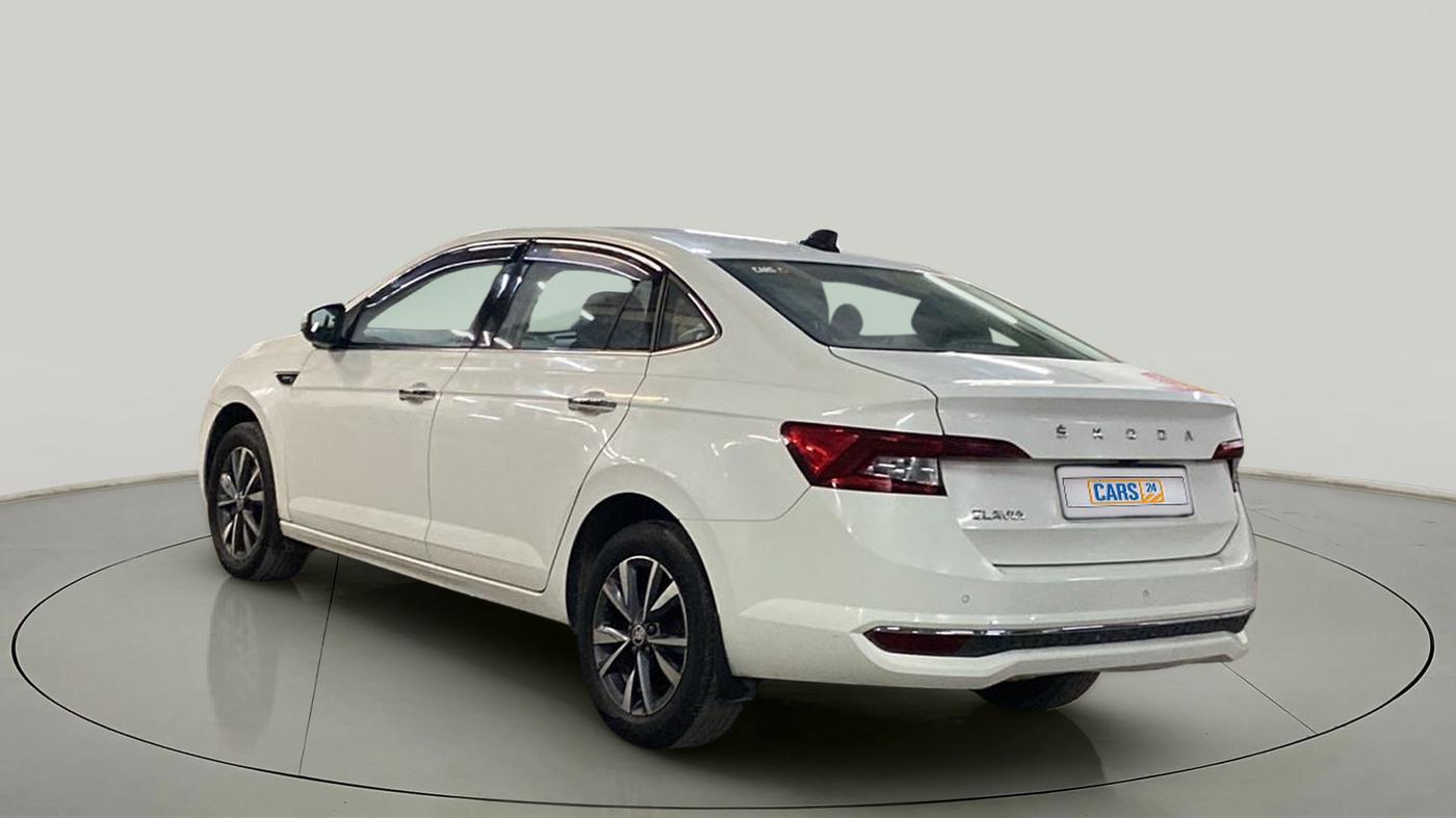 2022 Skoda SLAVIA STYLE 1.5L TSI DSG, Petrol, Automatic, 5,481 km, Left Back Diagonal
