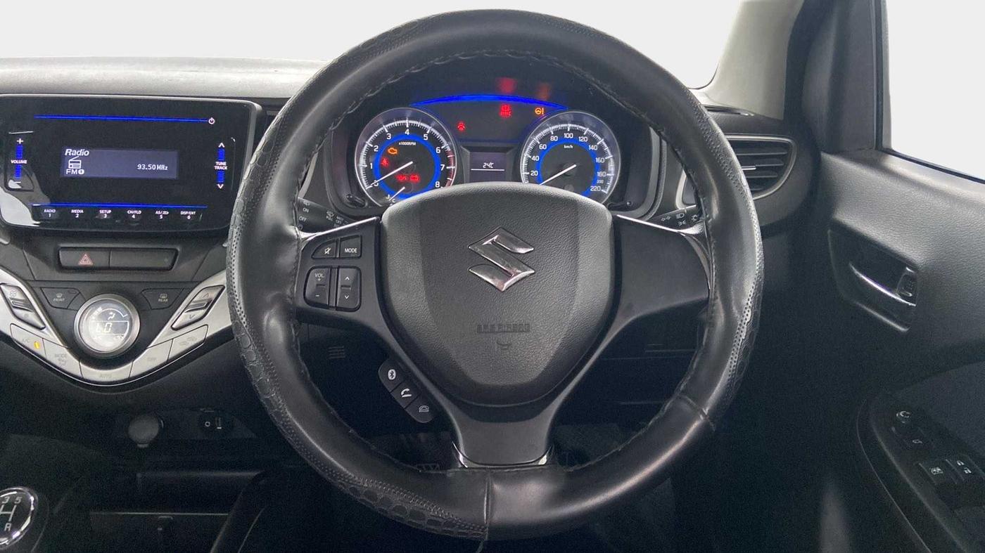 2019 Maruti Baleno DELTA PETROL 1.2, Petrol, Manual, 16,019 km, Steering Wheel Close Up