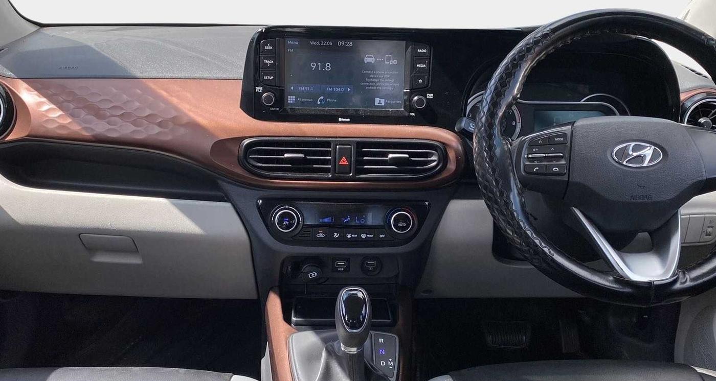 2020 Hyundai AURA SX PLUS 1.2 AMT, Petrol, Automatic, 74,849 km, Air Conditioner