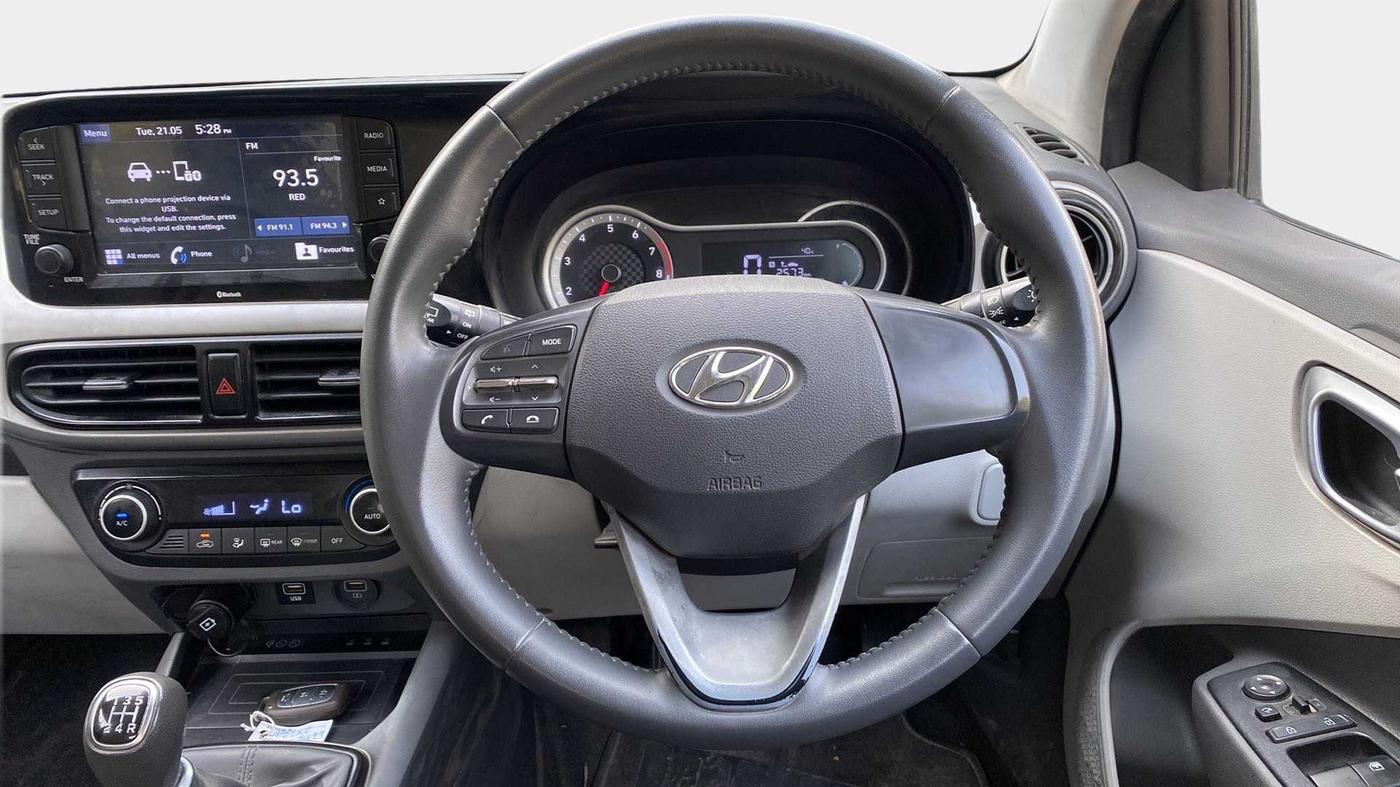 2019 Hyundai GRAND I10 NIOS ASTA 1.2 KAPPA VTVT, Petrol, Manual, 29,299 km, Steering Wheel Close Up