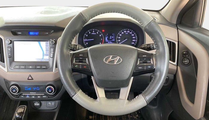 2017 Hyundai Creta SX PLUS AT 1.6 PETROL, Petrol, Automatic, 76,190 km, Steering Wheel Close Up