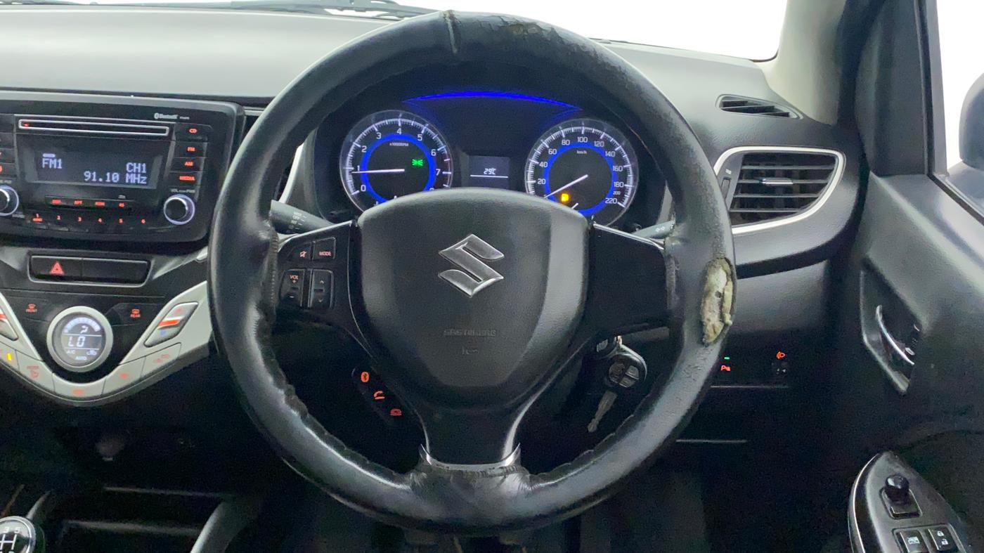 2016 Maruti Baleno DELTA PETROL 1.2, Petrol, Manual, 65,068 km, Steering Wheel Close Up