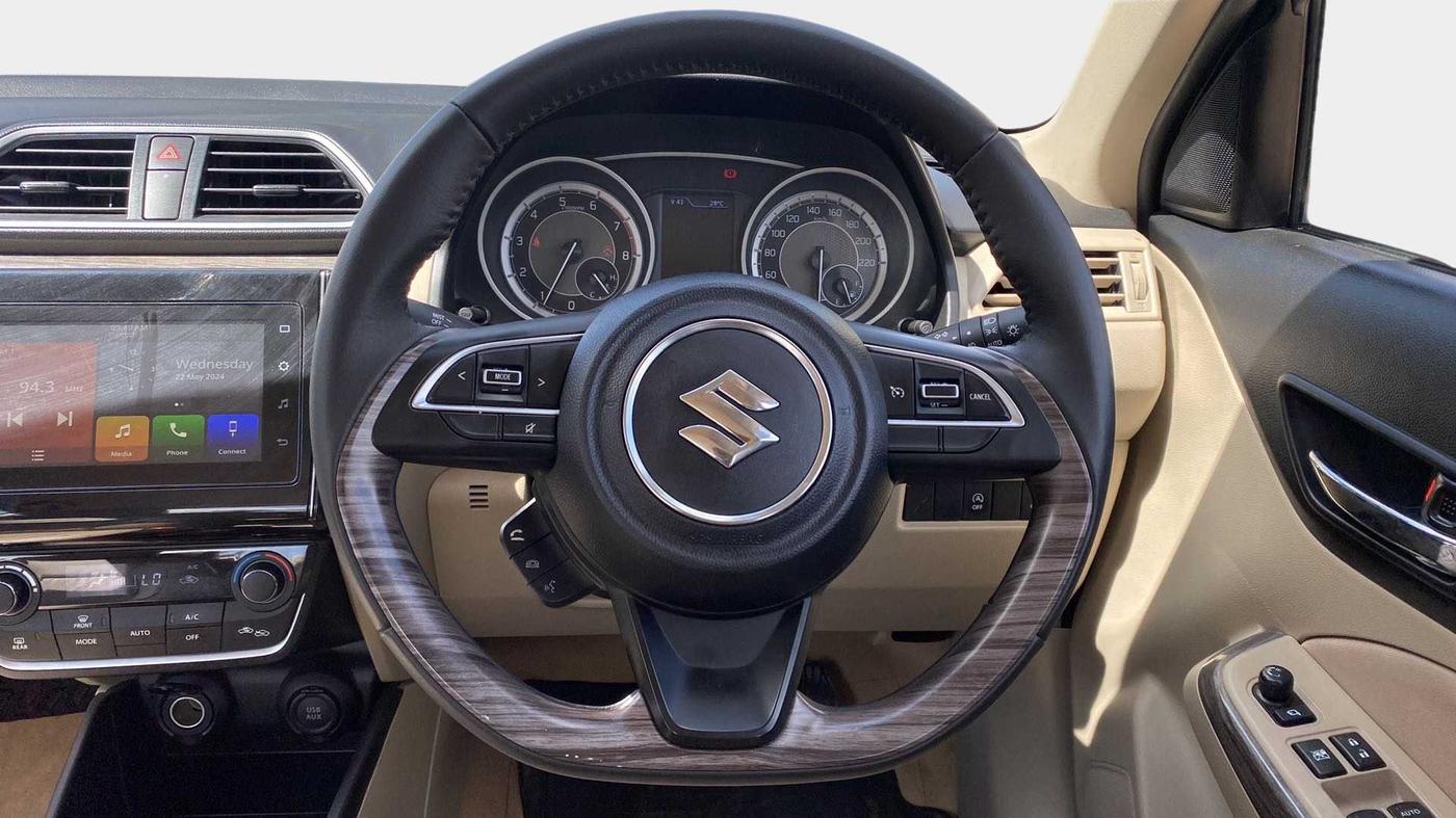 2022 Maruti Dzire ZXI Plus AMT, Petrol, Automatic, 9,369 km, Steering Wheel Close Up