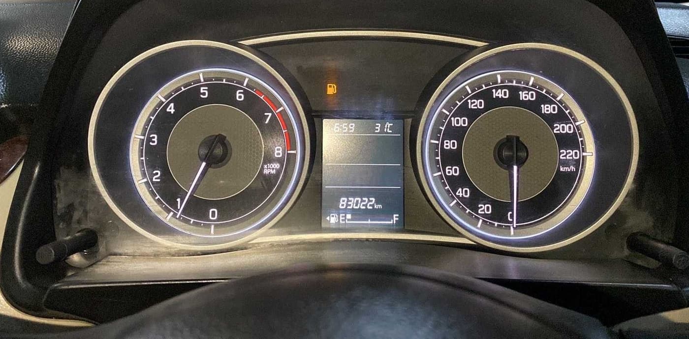 2018 Maruti Dzire ZXI PLUS, Petrol, Manual, 83,011 km, Odometer Image