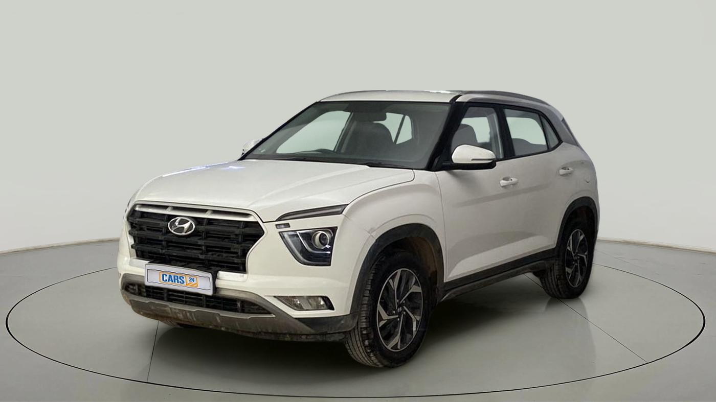2021 Hyundai Creta EX 1.5 PETROL, Petrol, Manual, 18,623 km, Left Front Diagonal
