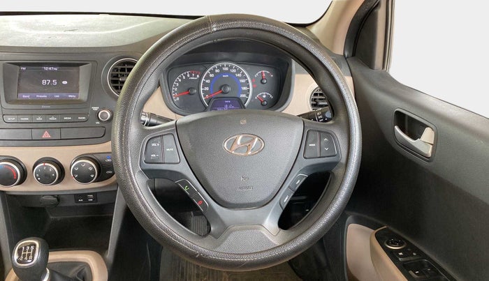 2017 Hyundai Grand i10 SPORTZ 1.2 KAPPA VTVT, Petrol, Manual, 38,401 km, Steering Wheel Close Up