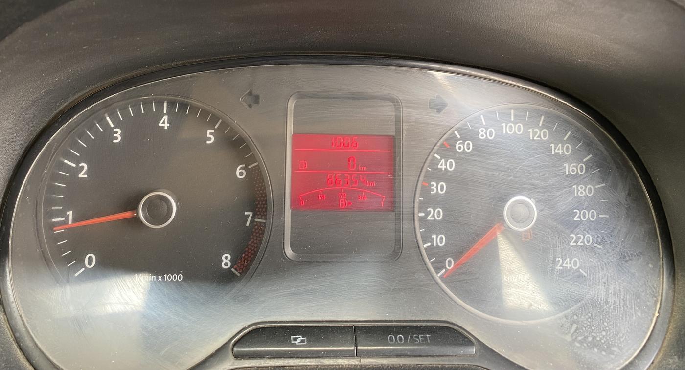 2012 Volkswagen Polo TRENDLINE 1.2L PETROL, Petrol, Manual, 86,337 km, Odometer Image