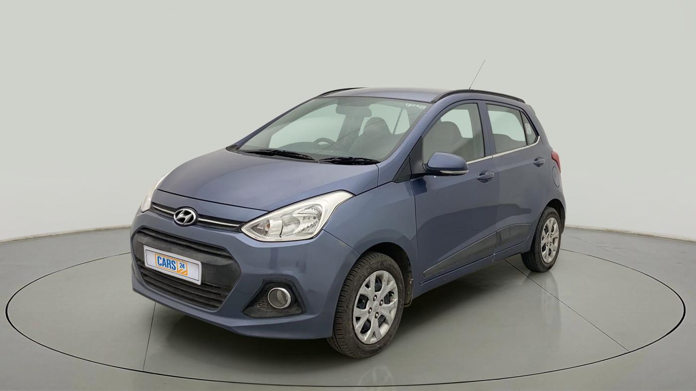 2015 Hyundai Grand i10 SPORTZ 1.2 KAPPA VTVT, CNG, Manual, 60,833 km, Left Front Diagonal