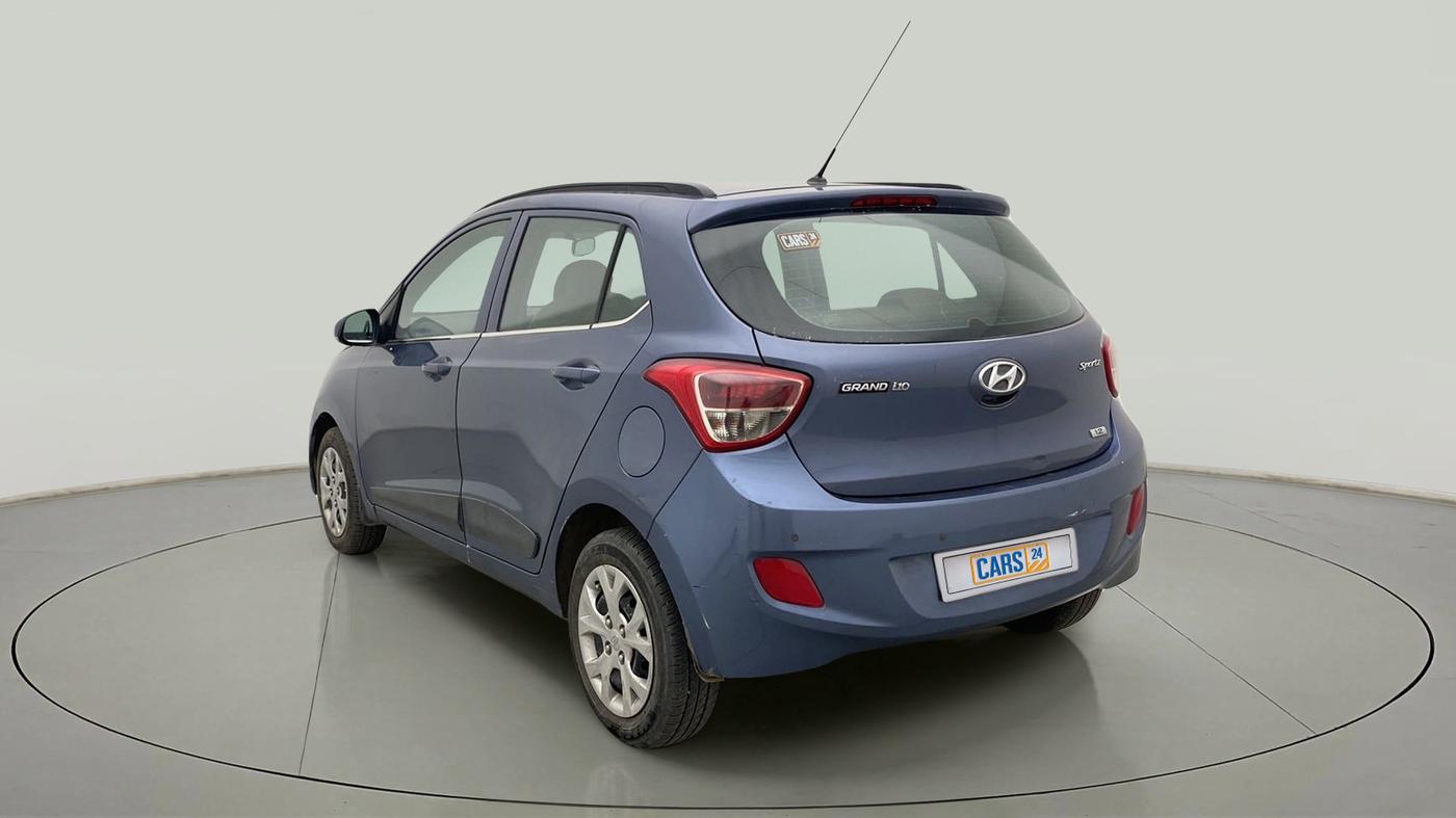 2015 Hyundai Grand i10 SPORTZ 1.2 KAPPA VTVT, CNG, Manual, 60,833 km, Left Back Diagonal