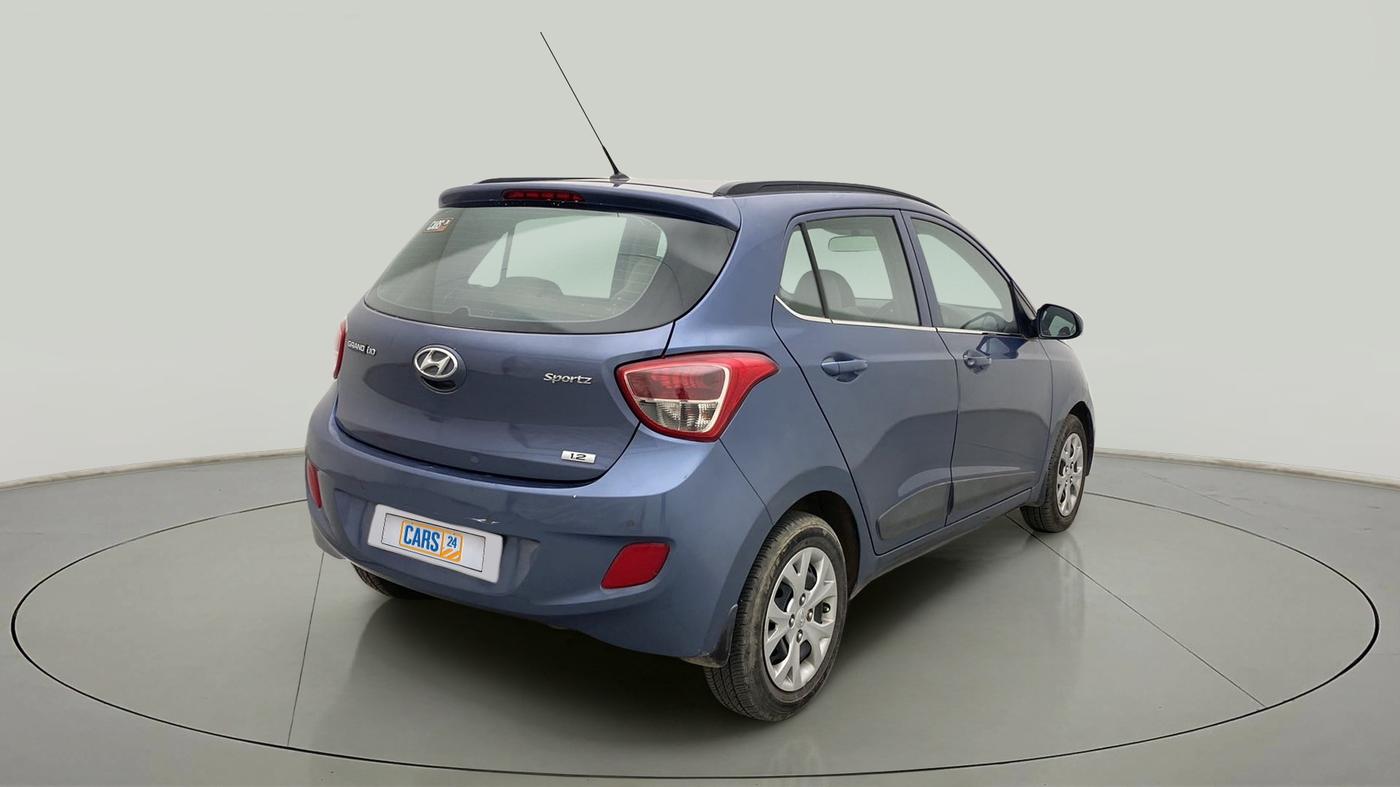 2015 Hyundai Grand i10 SPORTZ 1.2 KAPPA VTVT, CNG, Manual, 60,833 km, Right Back Diagonal