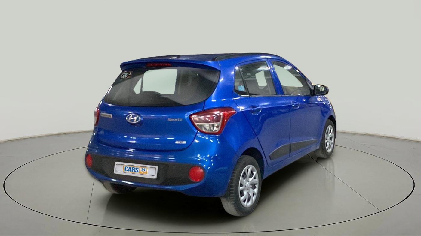 2019 Hyundai Grand i10 SPORTZ 1.2 KAPPA VTVT, CNG, Manual, 25,650 km, Right Back Diagonal