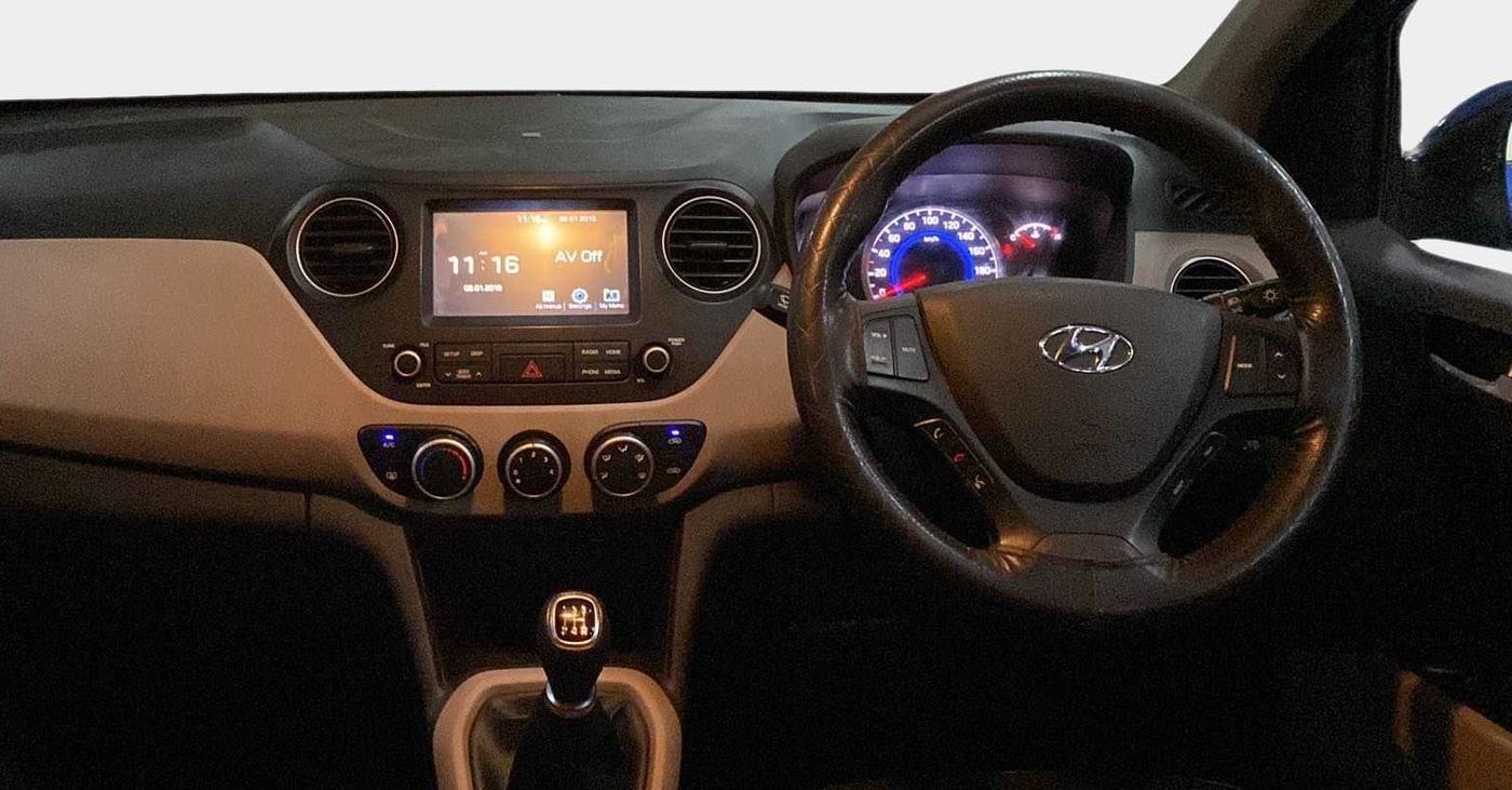 2019 Hyundai Grand i10 SPORTZ 1.2 KAPPA VTVT, CNG, Manual, 25,650 km, Steering Wheel Close Up