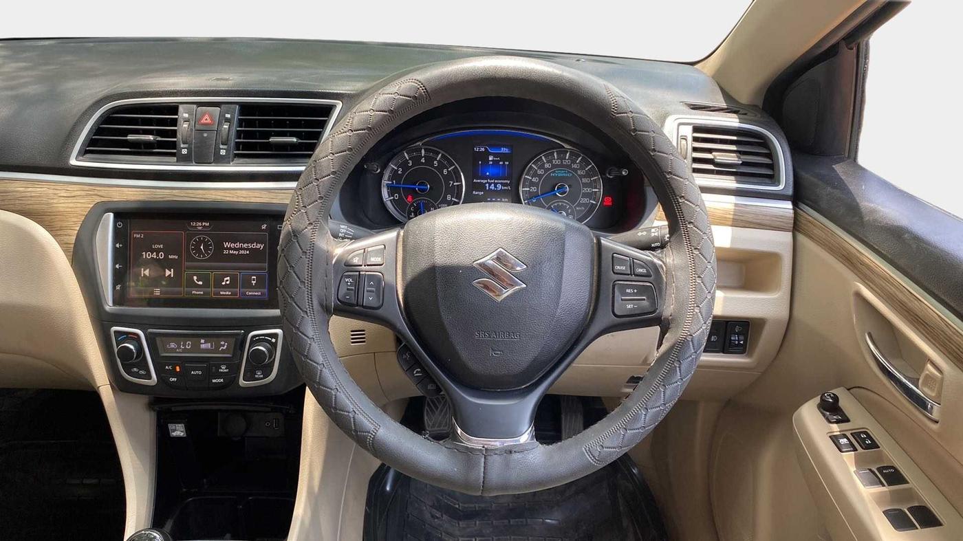 2021 Maruti Ciaz ALPHA 1.5 SHVS PETROL, Petrol, Manual, 28,866 km, Steering Wheel Close Up