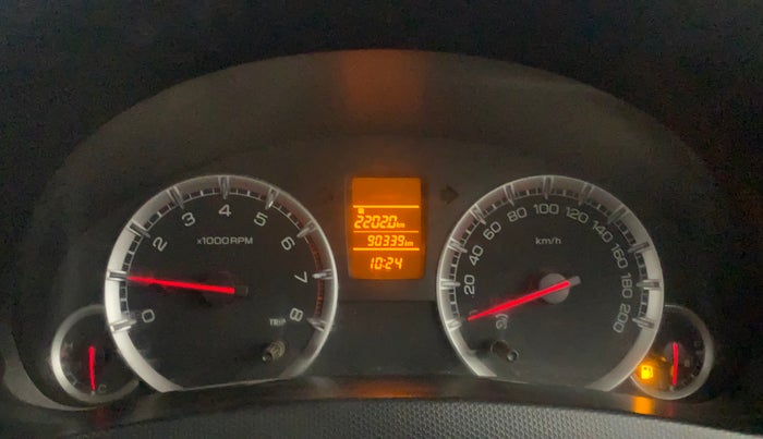 2014 Maruti Swift Dzire VXI, Petrol, Manual, 90,332 km, Odometer Image