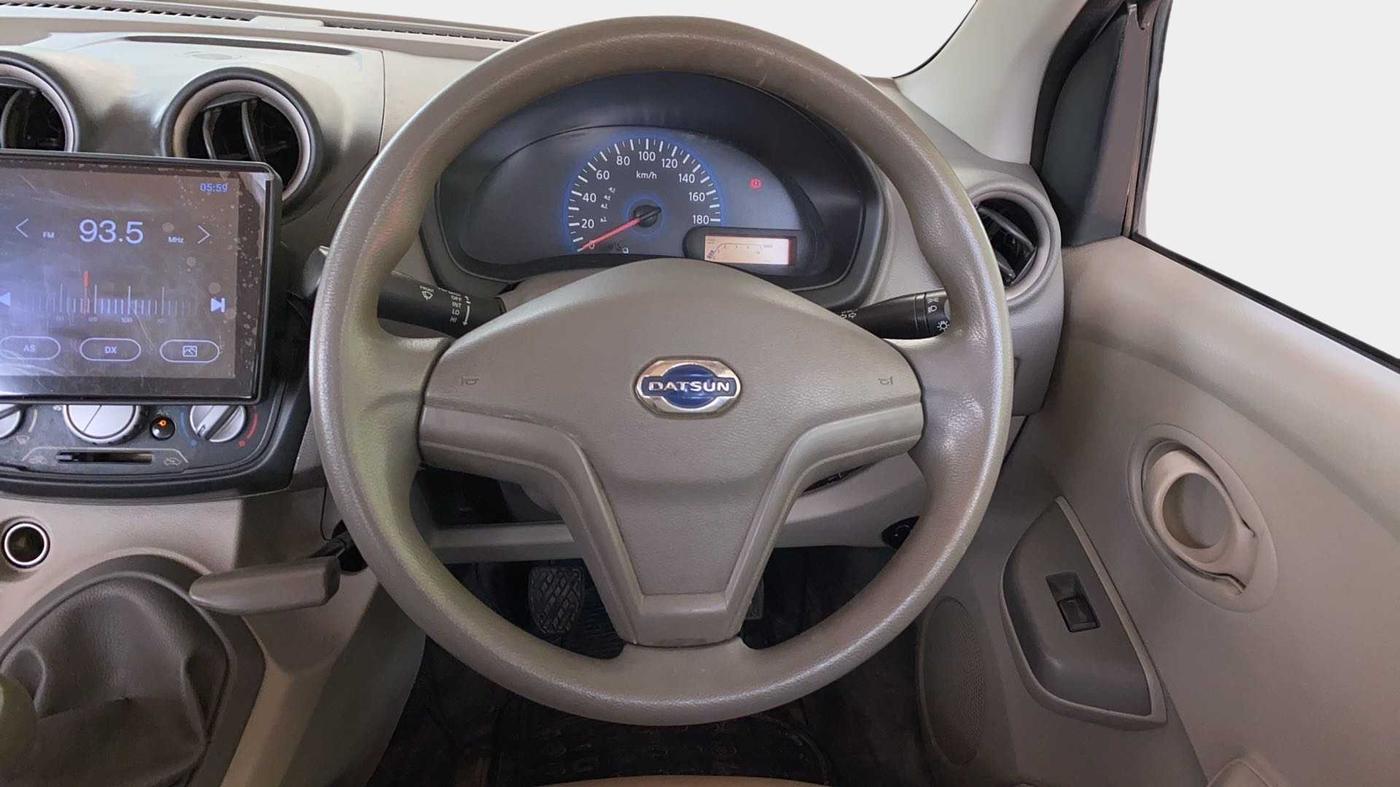 2014 Datsun Go T, Petrol, Manual, 56,095 km, Steering Wheel Close Up