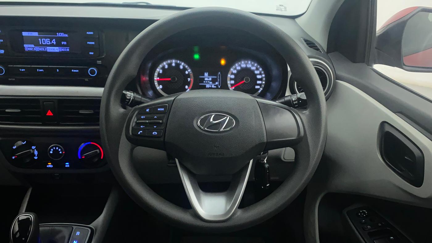 2020 Hyundai GRAND I10 NIOS MAGNA AMT 1.2 KAPPA VTVT, Petrol, Automatic, 35,416 km, Steering Wheel Close Up