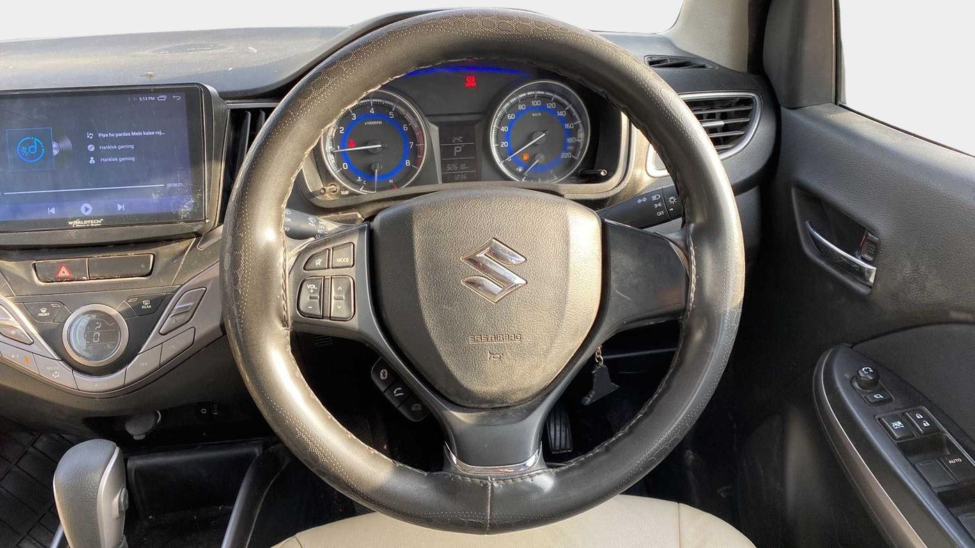 2021 Maruti Baleno DELTA CVT PETROL 1.2, Petrol, Automatic, 32,670 km, Steering Wheel Close Up