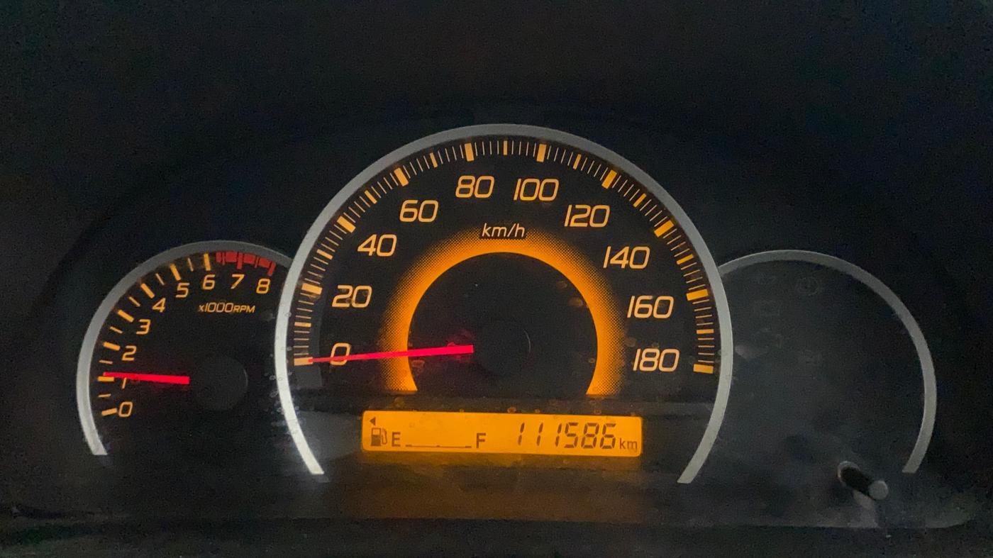 2013 Maruti Wagon R 1.0 VXI, Petrol, Manual, 1,11,586 km, Odometer Image