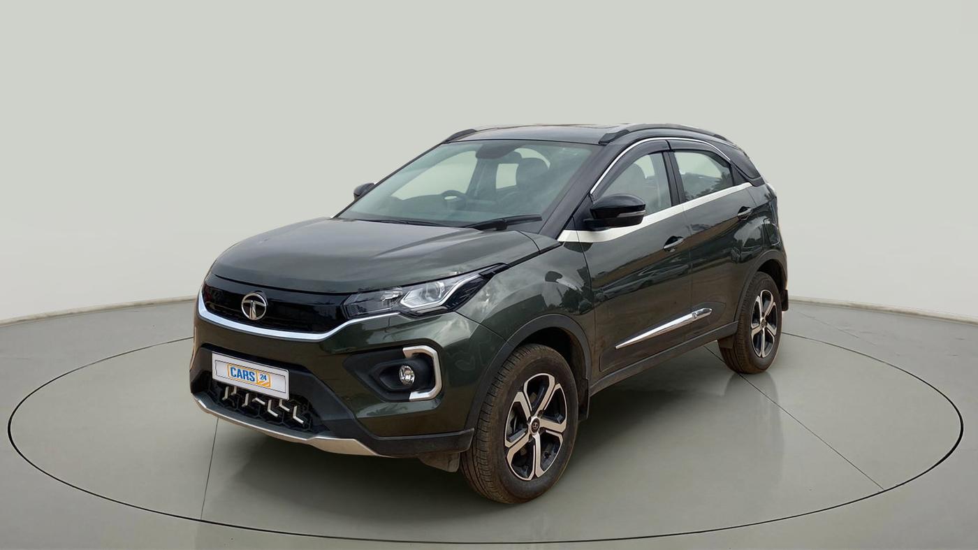 2022 Tata NEXON XZA PLUS (O) PETROL, Petrol, Automatic, 13,679 km, Left Front Diagonal