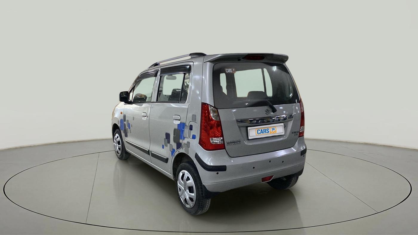 2014 Maruti Wagon R 1.0 VXI, Petrol, Manual, 43,998 km, Left Back Diagonal