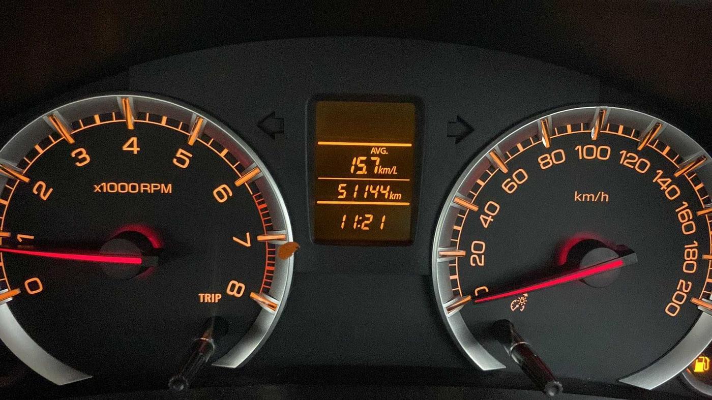 2014 Maruti Swift Dzire VXI, Petrol, Manual, 51,073 km, Odometer Image