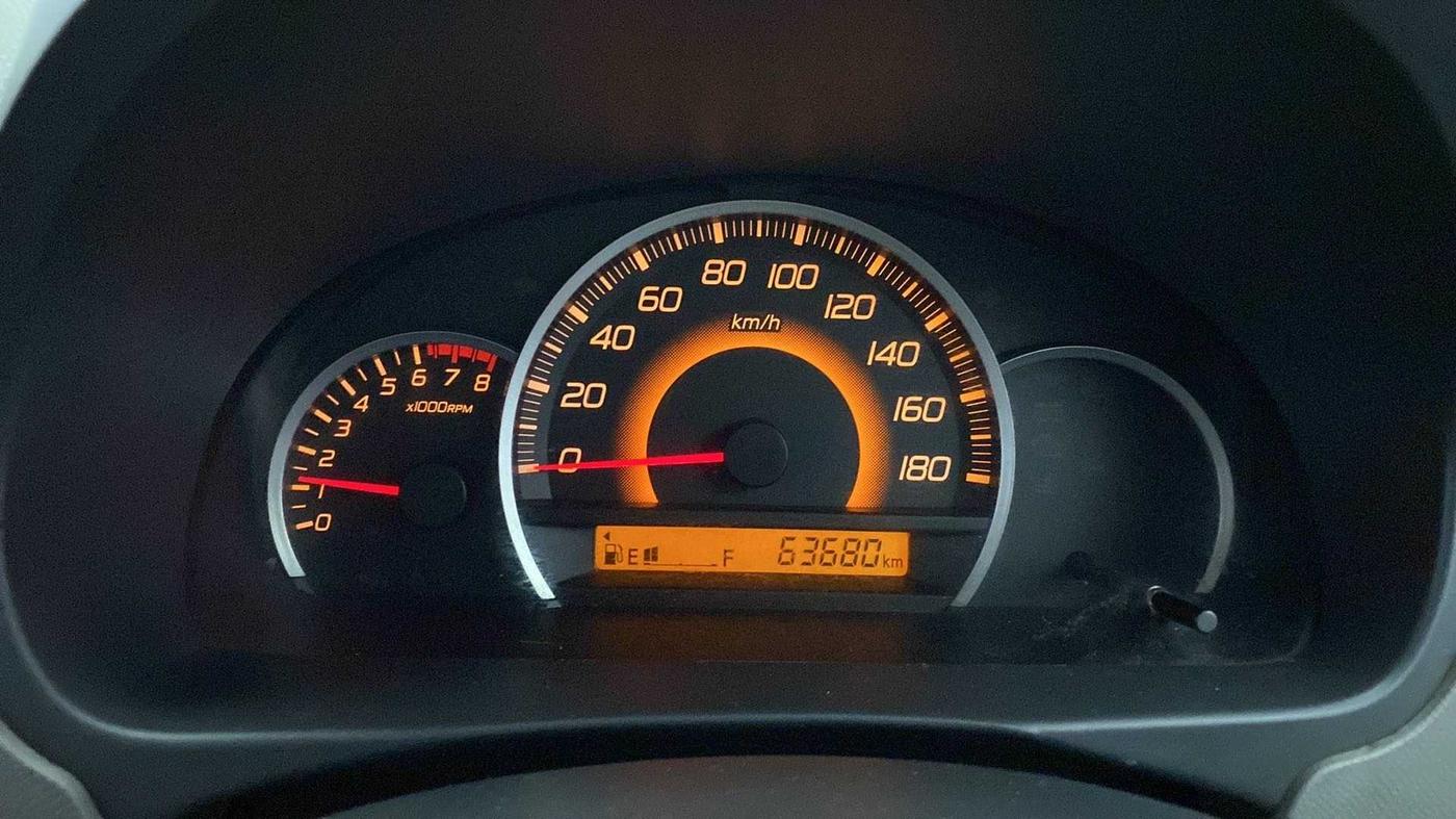 2012 Maruti Wagon R 1.0 VXI, Petrol, Manual, 63,729 km, Odometer Image