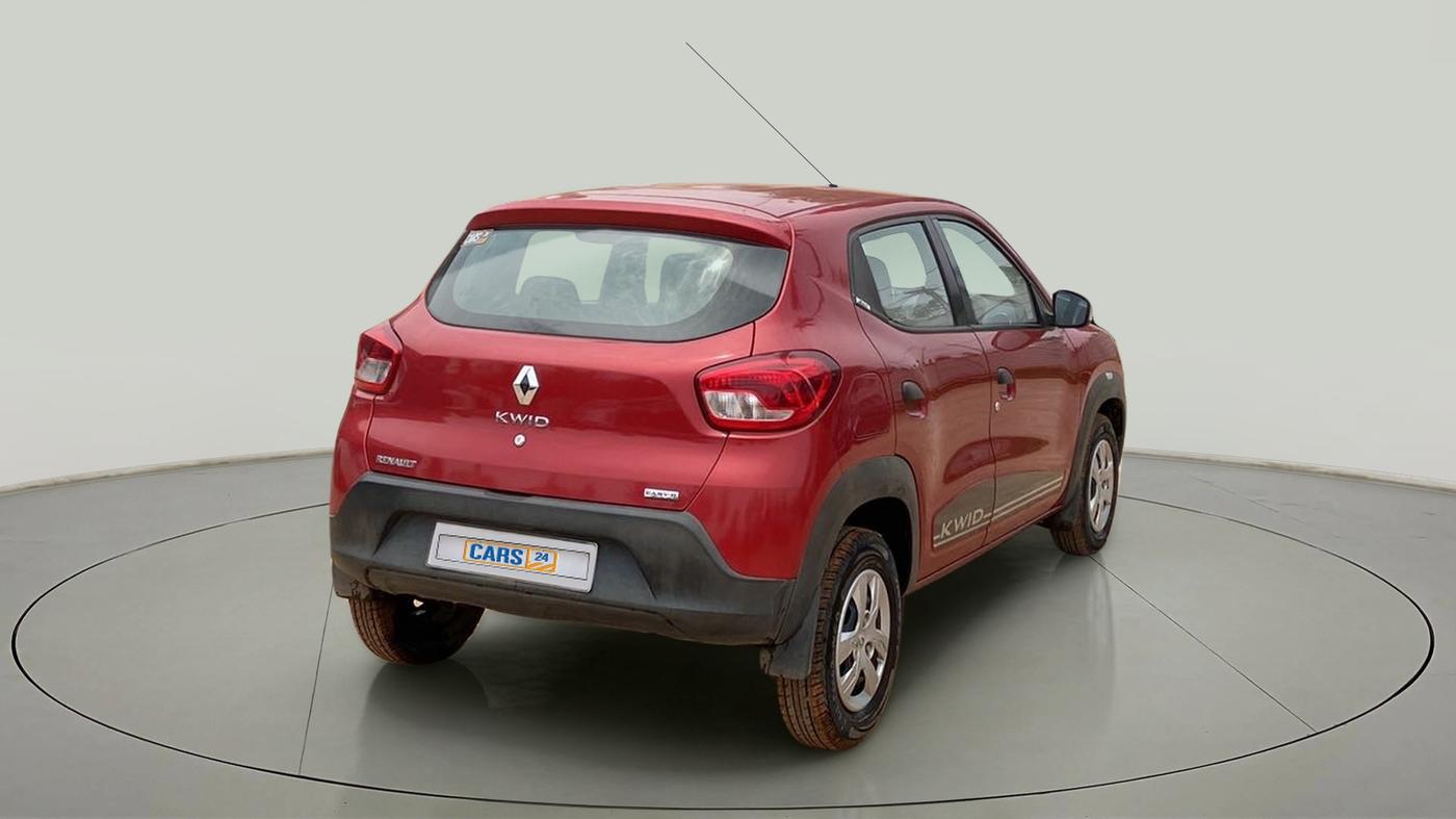 2019 Renault Kwid RXT 1.0 AMT, Petrol, Automatic, 11,581 km, Right Back Diagonal