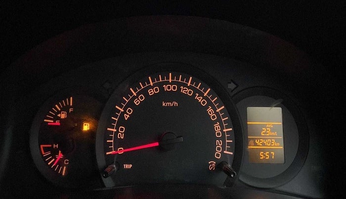 2017 Maruti Swift LXI (O), Petrol, Manual, 42,401 km, Odometer Image