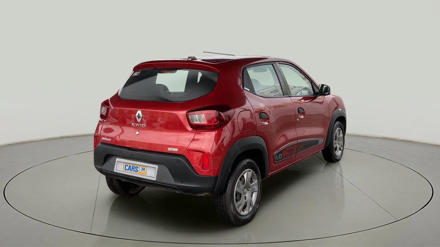 2019 Renault Kwid RXT 1.0 AMT (O), Petrol, Automatic, 16,684 km, Right Back Diagonal