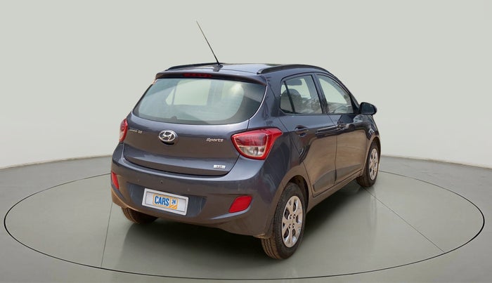 2015 Hyundai Grand i10 SPORTZ 1.2 KAPPA VTVT, Petrol, Manual, 45,766 km, Right Back Diagonal