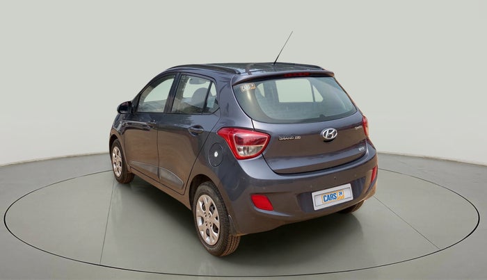 2015 Hyundai Grand i10 SPORTZ 1.2 KAPPA VTVT, Petrol, Manual, 45,766 km, Left Back Diagonal