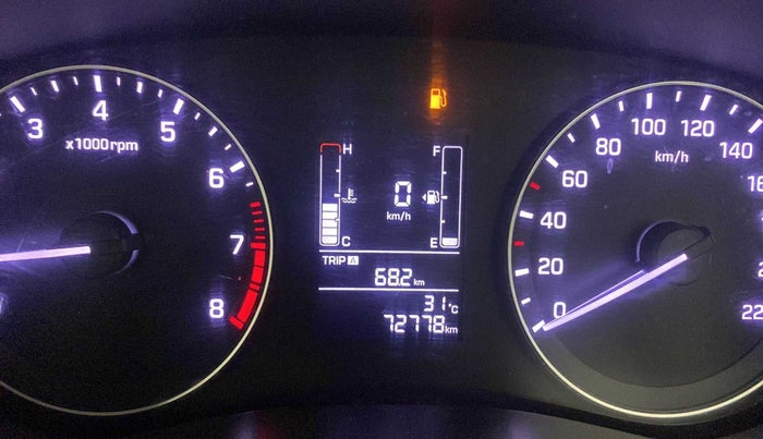 2017 Hyundai Elite i20 SPORTZ 1.2, Petrol, Manual, 72,715 km, Odometer Image