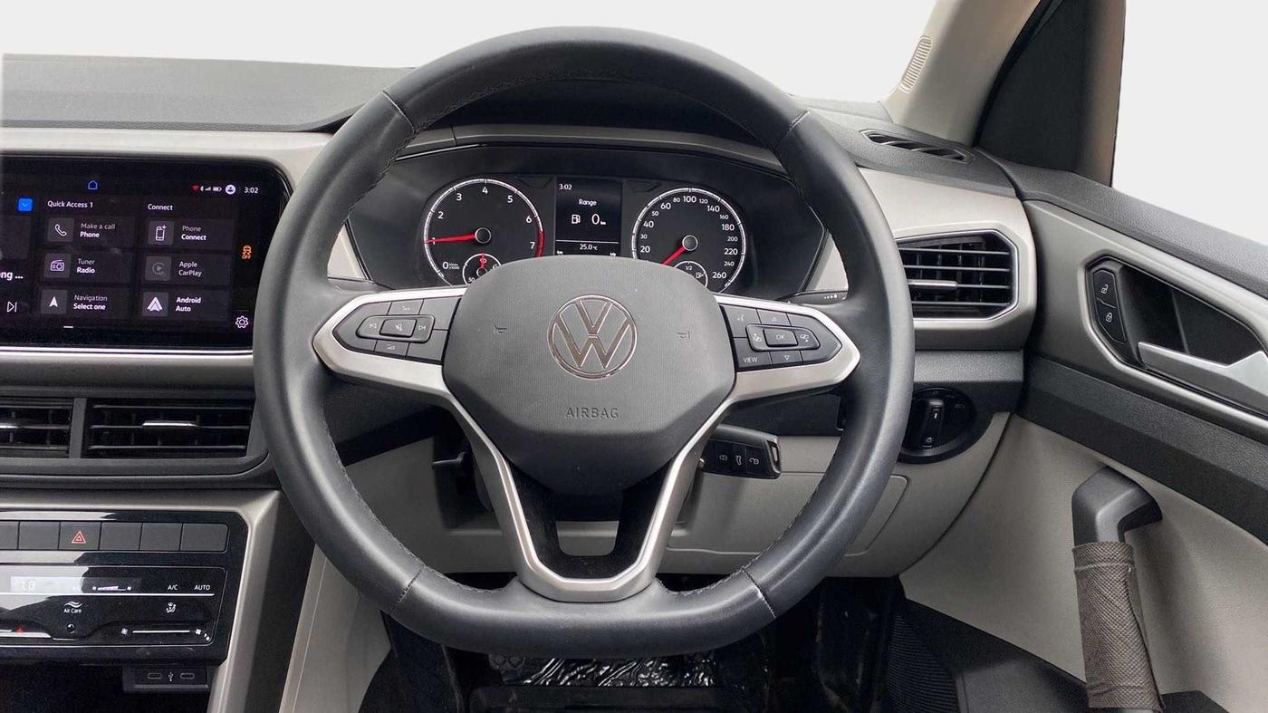 2021 Volkswagen TAIGUN HIGHLINE 1.0 TSI MT, Petrol, Manual, 6,510 km, Steering Wheel Close Up