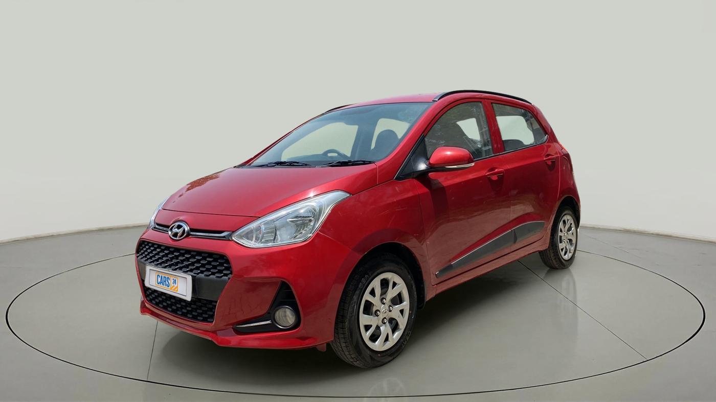 2018 Hyundai Grand i10 SPORTZ 1.2 KAPPA VTVT, Petrol, Manual, 27,288 km, Left Front Diagonal
