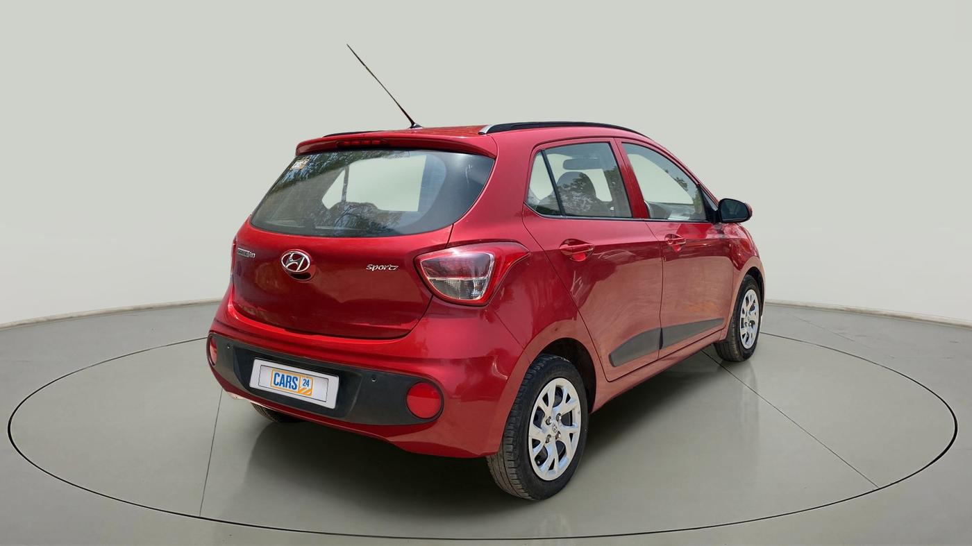 2018 Hyundai Grand i10 SPORTZ 1.2 KAPPA VTVT, Petrol, Manual, 27,288 km, Right Back Diagonal