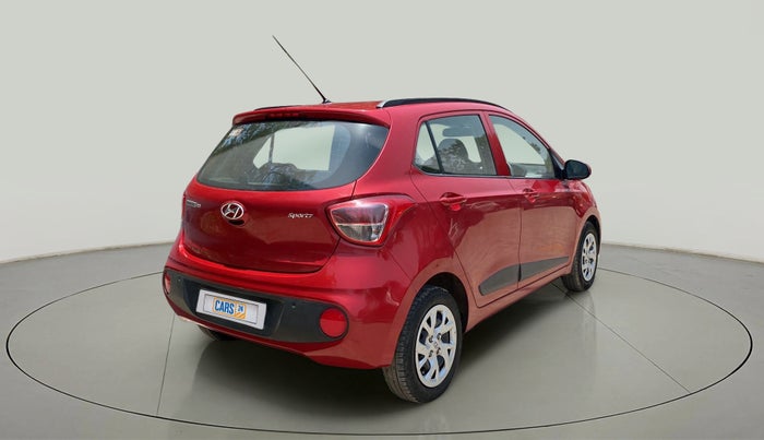 2018 Hyundai Grand i10 SPORTZ 1.2 KAPPA VTVT, Petrol, Manual, 27,288 km, Right Back Diagonal