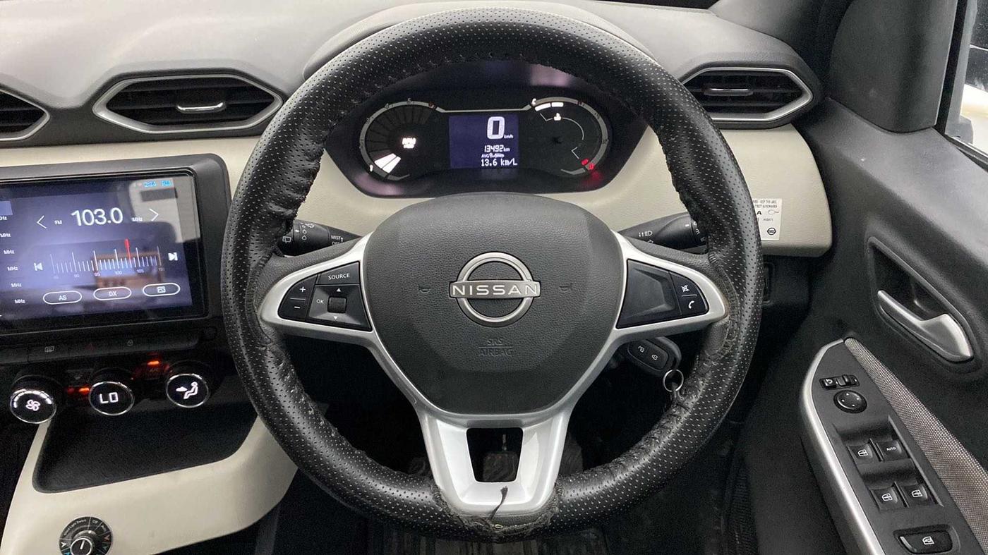 2021 Nissan MAGNITE XV TURBO, Petrol, Manual, 13,422 km, Steering Wheel Close Up