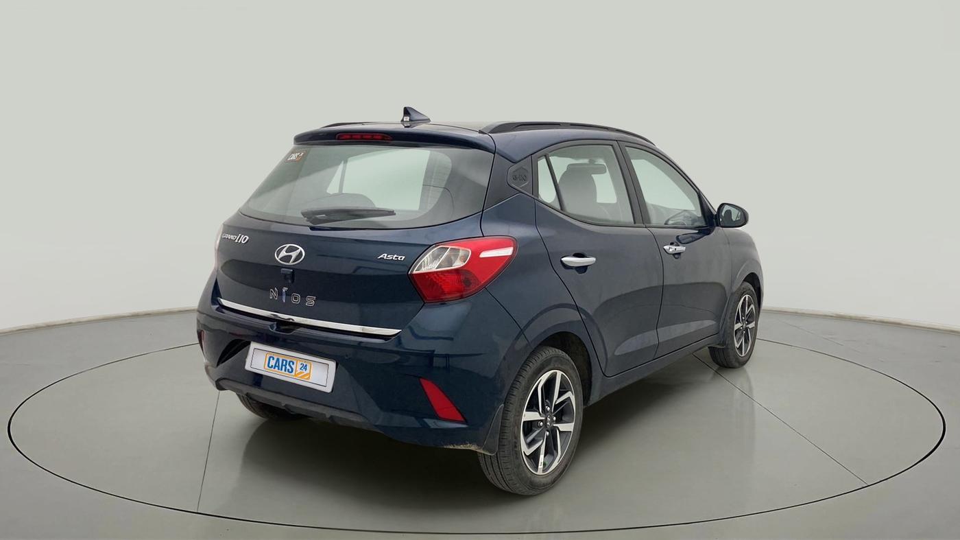 2021 Hyundai GRAND I10 NIOS ASTA 1.2 KAPPA VTVT, Petrol, Manual, 30,101 km, Right Back Diagonal
