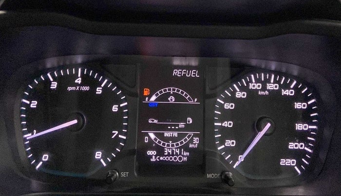 2020 Tata ALTROZ XT PETROL, Petrol, Manual, 34,739 km, Odometer Image