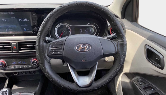 2020 Hyundai AURA SX+ 1.0 TURBO GDI MT, Petrol, Manual, 39,930 km, Steering Wheel Close Up