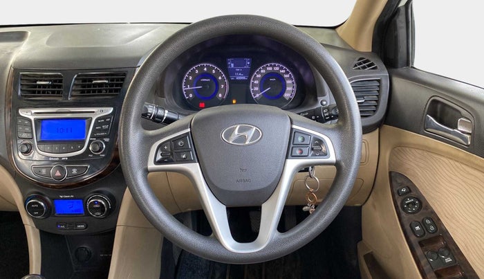 2013 Hyundai Verna FLUIDIC 1.6 VTVT SX, Petrol, Manual, 43,388 km, Steering Wheel Close Up
