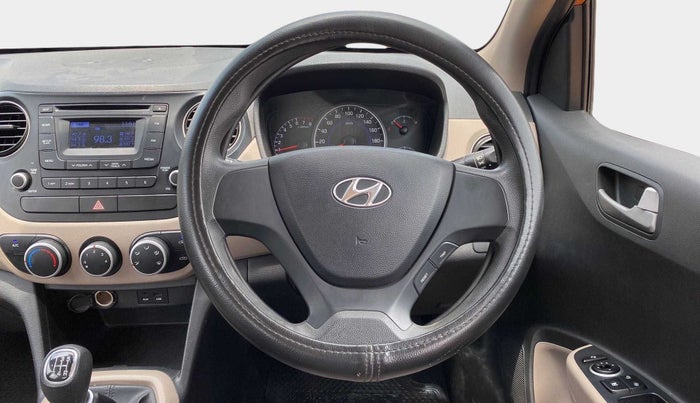 2015 Hyundai Grand i10 SPORTZ 1.2 KAPPA VTVT, Petrol, Manual, 23,523 km, Steering Wheel Close Up