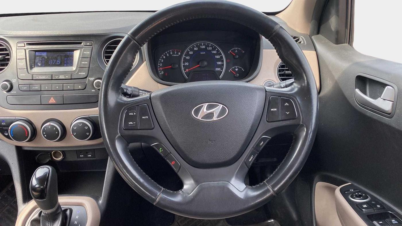 2014 Hyundai Grand i10 ASTA AT 1.2 KAPPA VTVT, Petrol, Automatic, 82,706 km, Steering Wheel Close Up