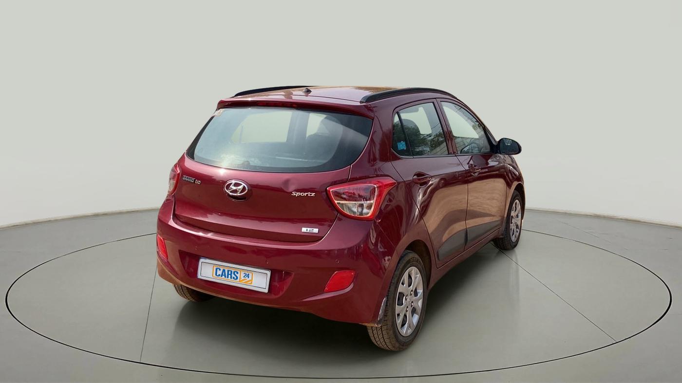 2015 Hyundai Grand i10 SPORTZ 1.2 KAPPA VTVT, Petrol, Manual, 81,093 km, Right Back Diagonal